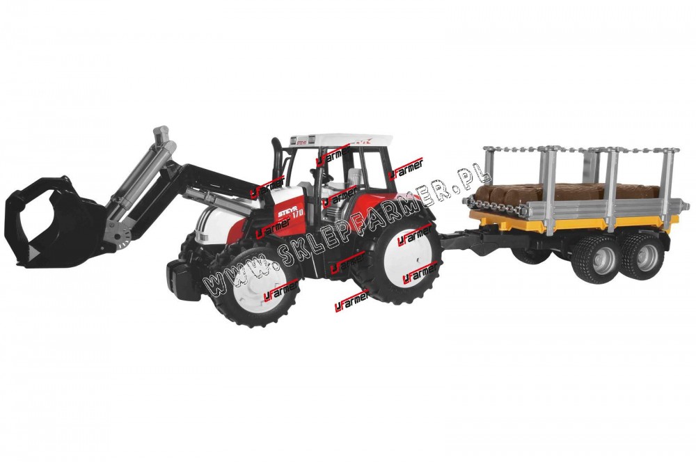 ZABAWKA 1:16 CIĄGNIK STEYR Z ŁAD.I PRZ 02088 BRUDE